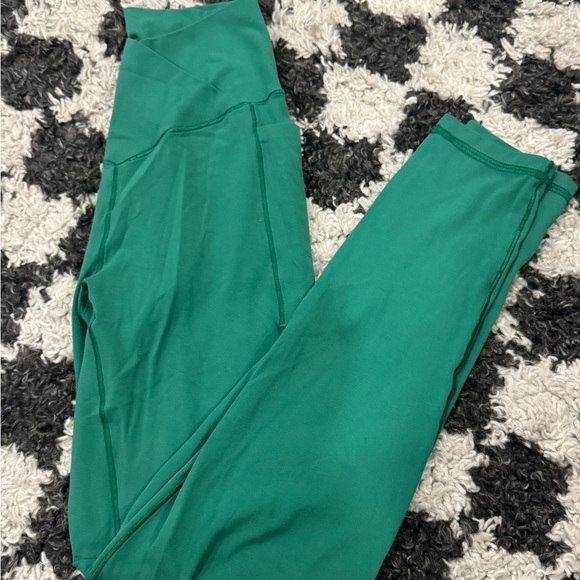AERIE Women's Green High-Waisted leggings- FUN & FLATTERING 💚zoom in for details - Picture 4 of 8